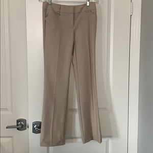 New York & Company Mini Bootcut Pants Tan Size 0